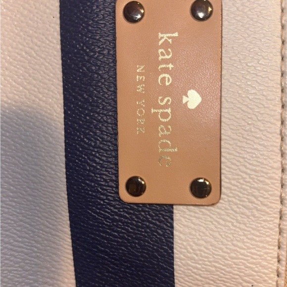 Kate Spade Navy and White Striped Crossbody Bag - Picture 7 of 15